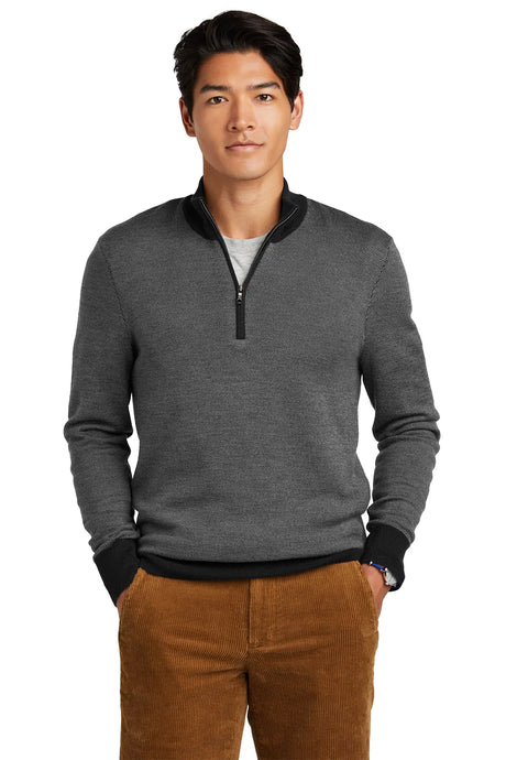 Brooks Brothers ® Washable Merino Birdseye 1/4-Zip Sweater BB18412