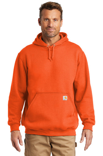 carhartt midweight hooded sweatshirt brite orange