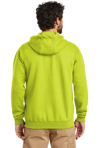 carhartt midweight hooded zip front sweatshirt brite lime