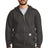 carhartt midweight hooded zip front sweatshirt carbon heather