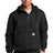 carhartt rain defender paxton heavyweight hooded zip mock sweatshirt black