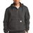 carhartt rain defender paxton heavyweight hooded zip mock sweatshirt carbon heather