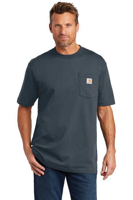 carhartt workwear pocket short sleeve t shirt bluestone