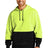 enhanced visibility fleece pullover hoodie safety yellow