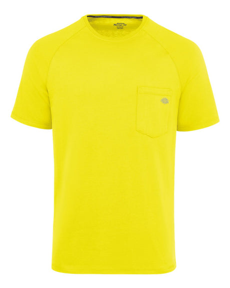 dickies performance cooling t shirt long sizes bright yellow