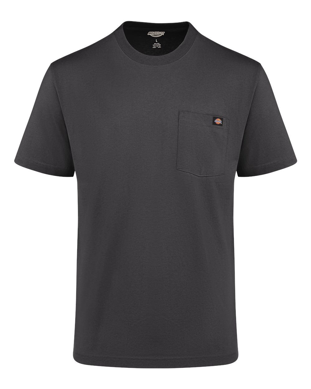 dickies traditional heavyweight t shirt long sizes charcoal