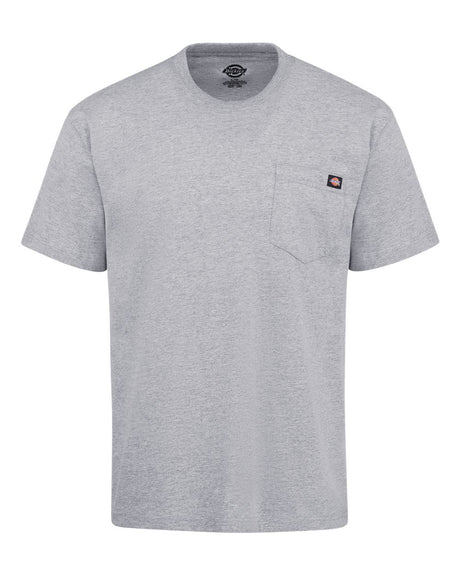 dickies traditional heavyweight t shirt long sizes heather grey