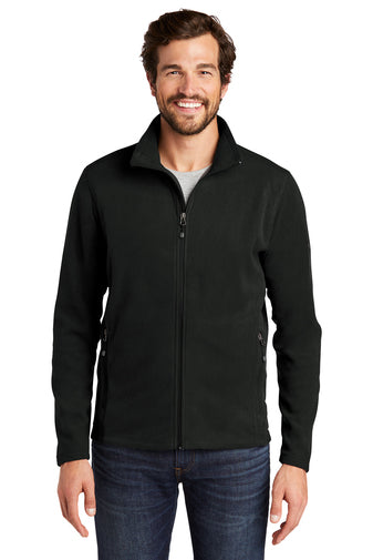 full-zip microfleece jacket eb224 black
