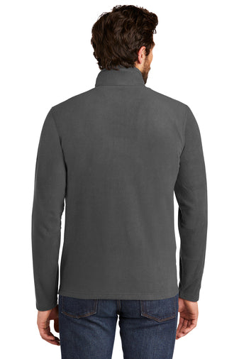 full-zip microfleece jacket eb224 grey steel