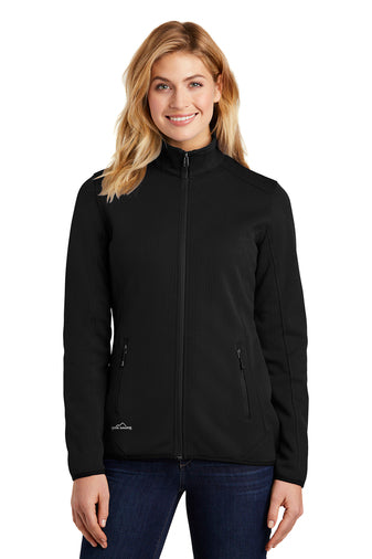 ladies dash full-zip fleece jacket eb243 black