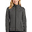 ladies dash full-zip fleece jacket eb243 grey steel