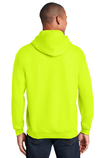heavy blend hooded sweatshirt safety green
