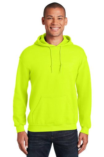 heavy blend hooded sweatshirt safety green