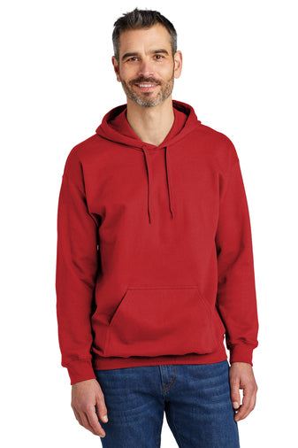 softstyle pullover hooded sweatshirt red