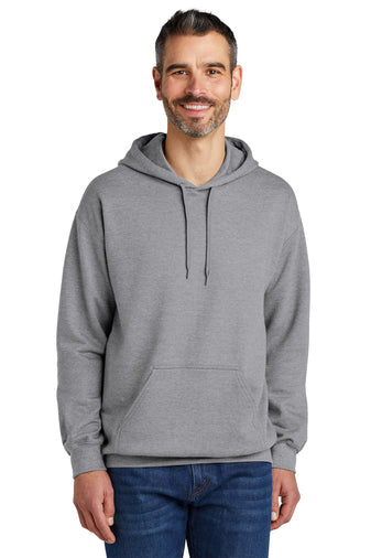 softstyle pullover hooded sweatshirt sport grey