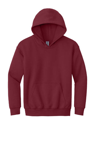 youth heavy blend hooded sweatshirt cardinal red