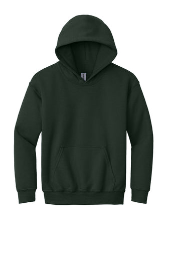 youth heavy blend hooded sweatshirt forest green