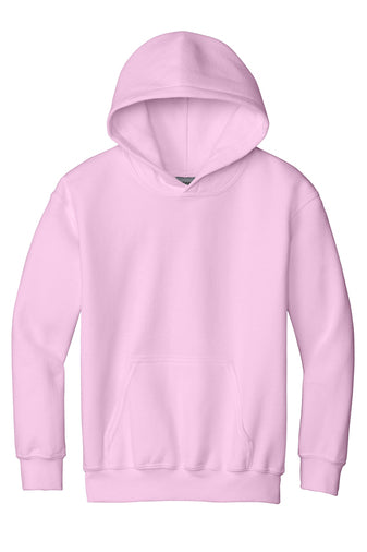 youth heavy blend hooded sweatshirt light pink