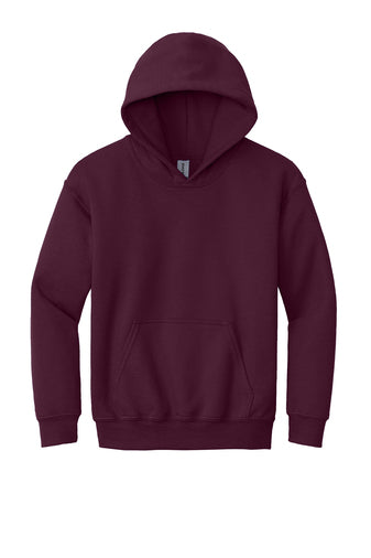 youth heavy blend hooded sweatshirt maroon