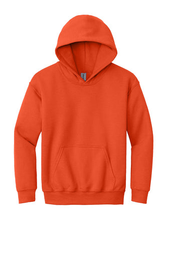 youth heavy blend hooded sweatshirt orange