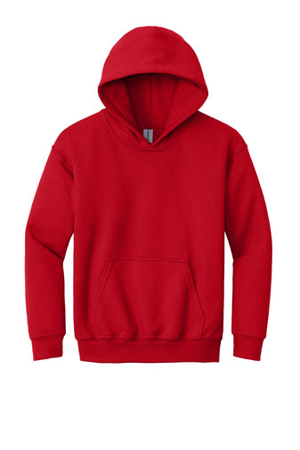 youth heavy blend hooded sweatshirt red