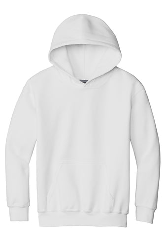 youth heavy blend hooded sweatshirt white
