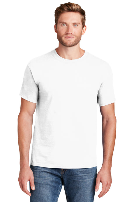beefy t 100 cotton t shirt white