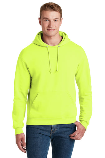 nublend pullover hooded sweatshirt safety green