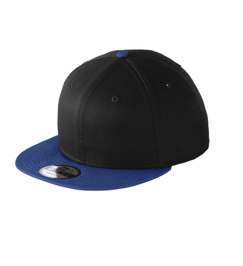 cap flat bill hat snapback black royal