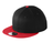 cap flat bill hat snapback black scarlet