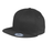 cap flat bill hat snapback black