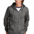 comeback fleece full zip hoodie dark heather grey