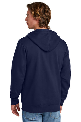 comeback fleece full zip hoodie true navy