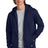 comeback fleece full zip hoodie true navy