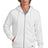 comeback fleece full zip hoodie white