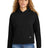 ladies comeback fleece pullover hoodie black