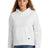 ladies comeback fleece pullover hoodie white