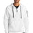 therma fit pocket 14 zip fleece hoodie white