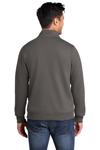 core fleece cadet full zip sweatshirt charcoal