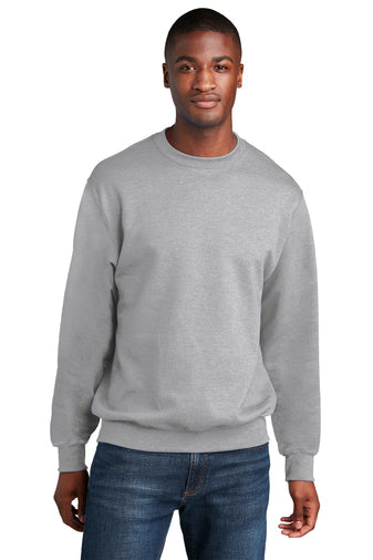 core fleece crewneck sweatshirt ash
