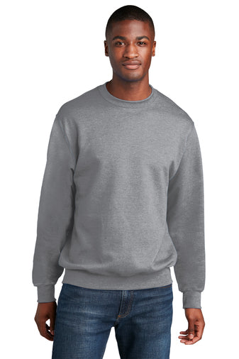 core fleece crewneck sweatshirt athletic heather