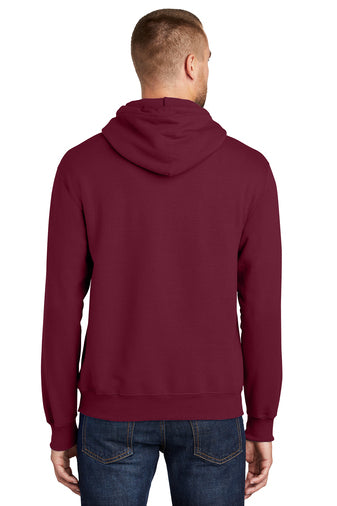essential fleece pullover hooded sweatshirt cardinal