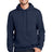 essential fleece pullover hooded sweatshirt navy