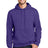 essential fleece pullover hooded sweatshirt purple