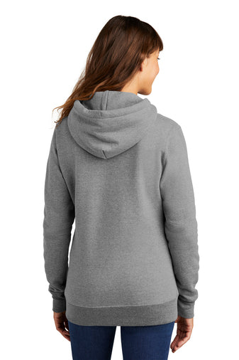 ladies core fleece pullover hooded sweatshirt athletic heather
