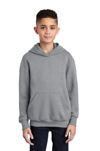 youth core fleece pullover hooded sweatshirt athletic heather