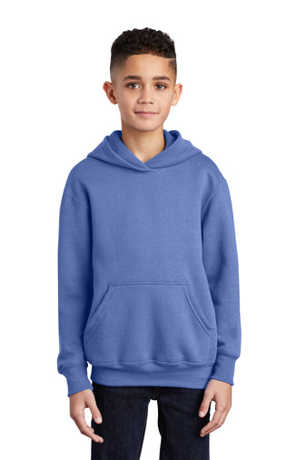 youth core fleece pullover hooded sweatshirt carolina blue