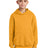 youth core fleece pullover hooded sweatshirt gold