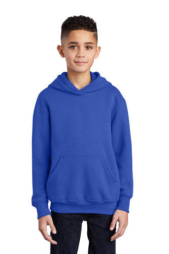 youth core fleece pullover hooded sweatshirt true royal