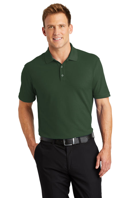 core classic pique polo deep forest green